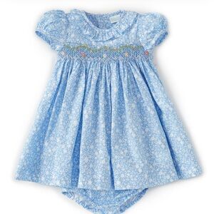 Edgehill Collection Light Blue Floral Dress